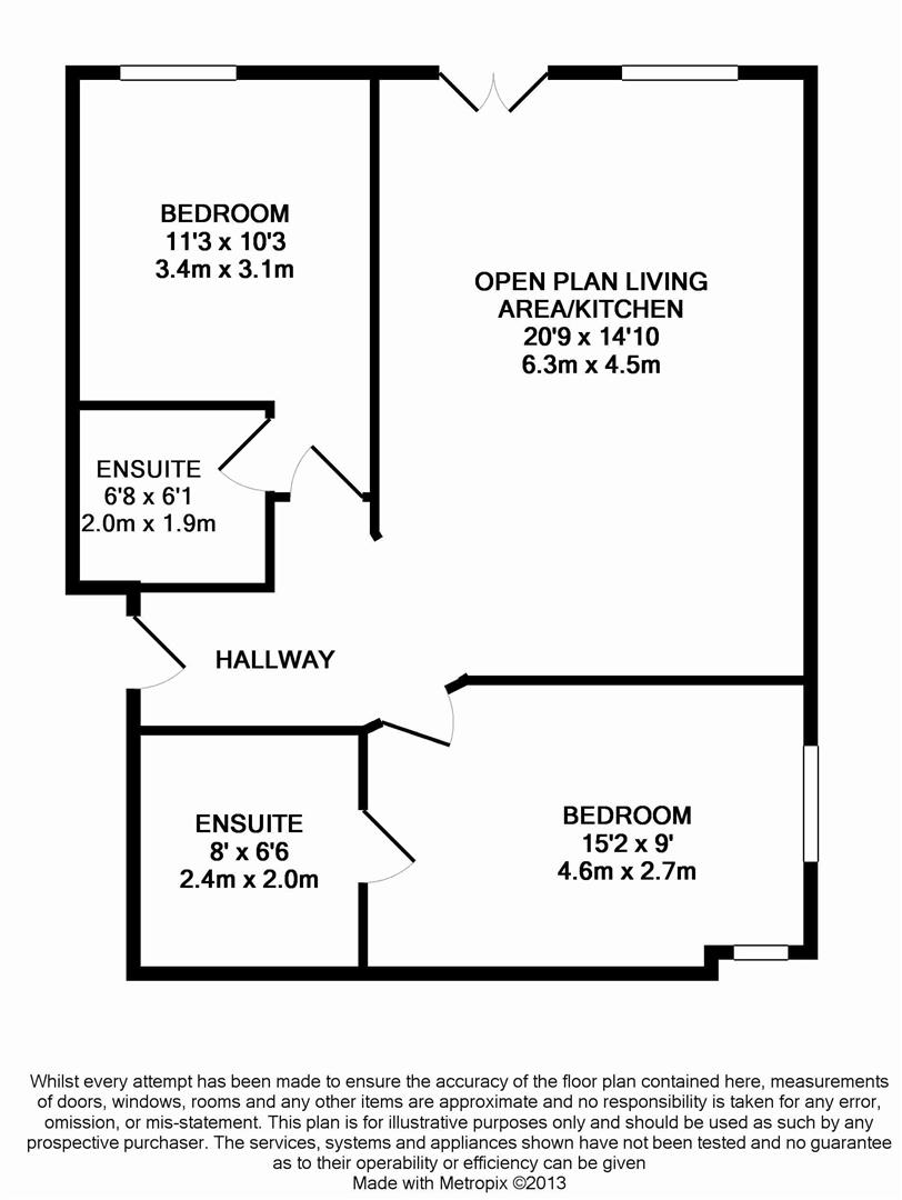 Floorplan for Crawley Road, Horsham